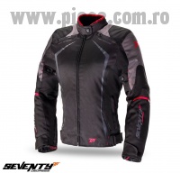 Geaca (jacheta) femei Racing Seventy vara/iarna model SD-JR49 culoare: negru/rosu – marime: XL